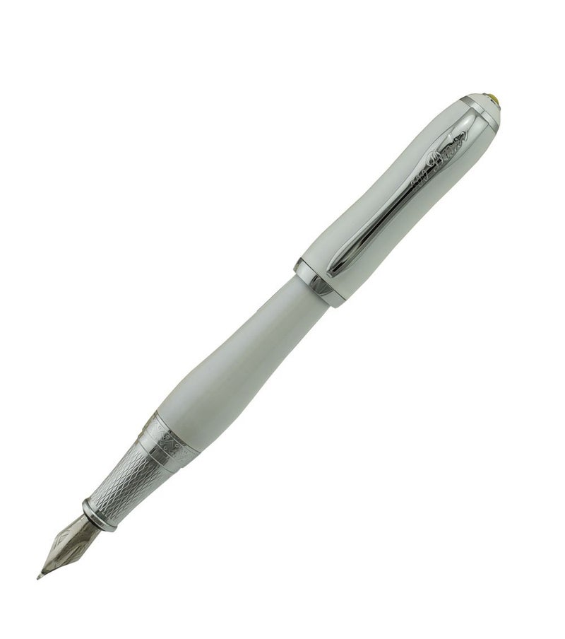 Lanxivi Duke Fude Nib Fountain Pen Medium to Broad Nature Mother Pearl on Cap with Pen Pouch sketching Art Drawing Signature Calligraphy Pen Case Set - Image 1
